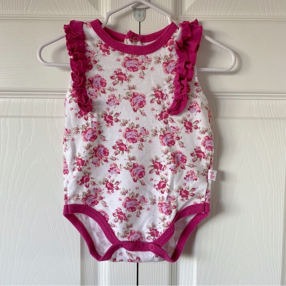 Princess Rose One Pieces Princess Rose 2m Baby Girl Pink Floral